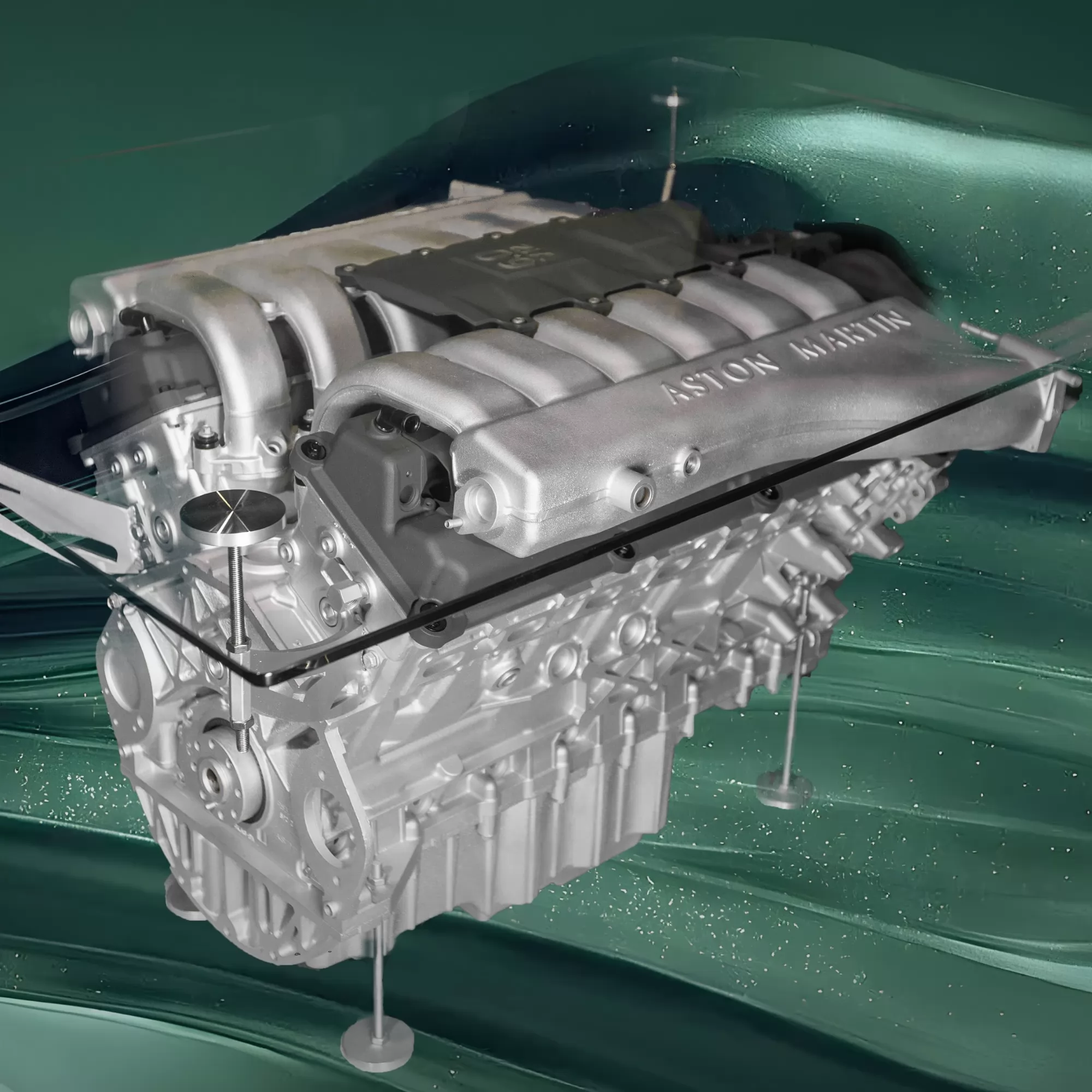 Aston Martin Luxury Car Engine Coffee Table
