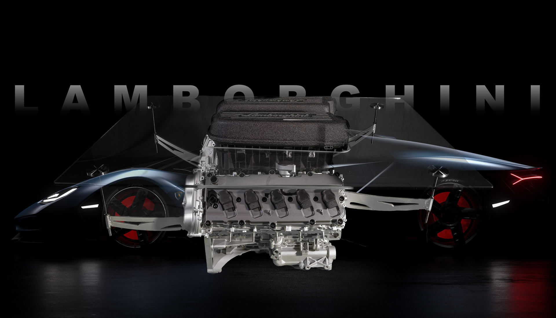 Lamborghini V10 Engine Coffee Table